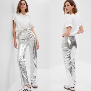 GAP Silver Straight Leg Jeans